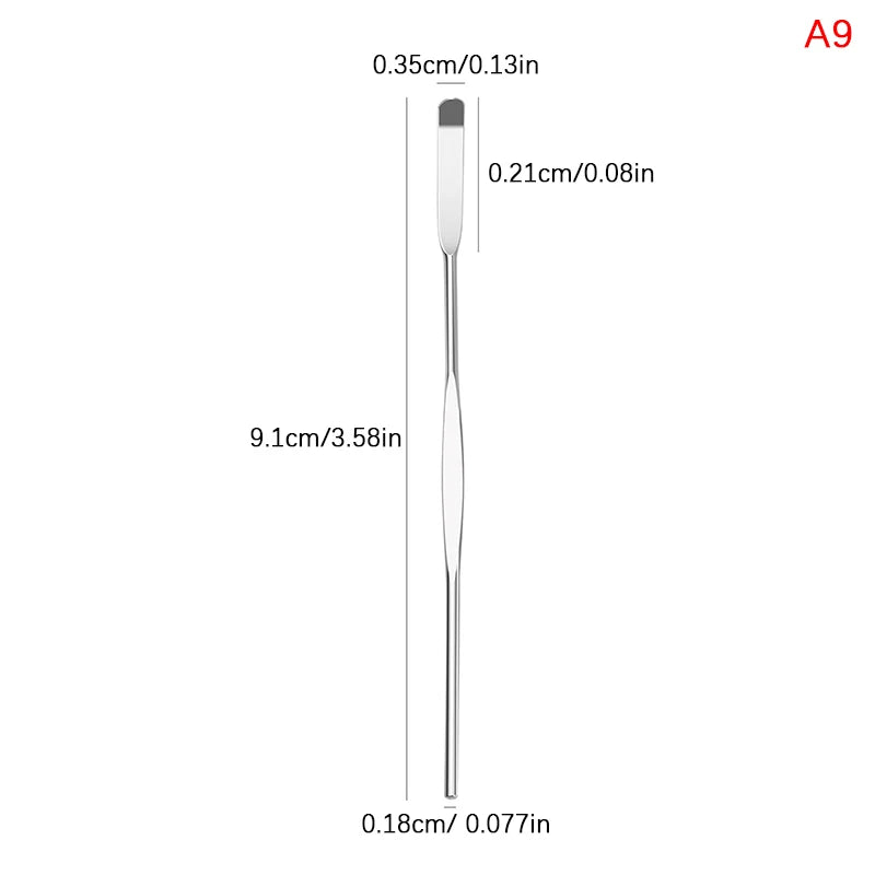 Stainless Steel Dual Heads Toner Spatula